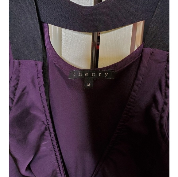 Theory Purple Tank With Wide Black Straps - Picture 6 of 6